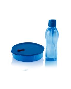 Men's Lunch Set: Crystalwave Round 1L and Eco Bottle 750ml