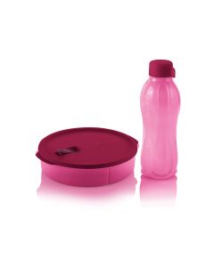 Ladies Lunch Set:  Crystalwave Round 1L and Eco Bottle 750ml