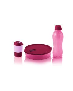 Ladies Lunch Set:  Crystalwave Round 1L, Eco Bottle 750ml and Coffee To Go 350ml